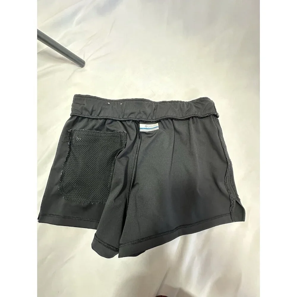 Columbia Running Shorts Black Women's Small Back Zippered Pocket 2in Inseam - Picture 5 of 8